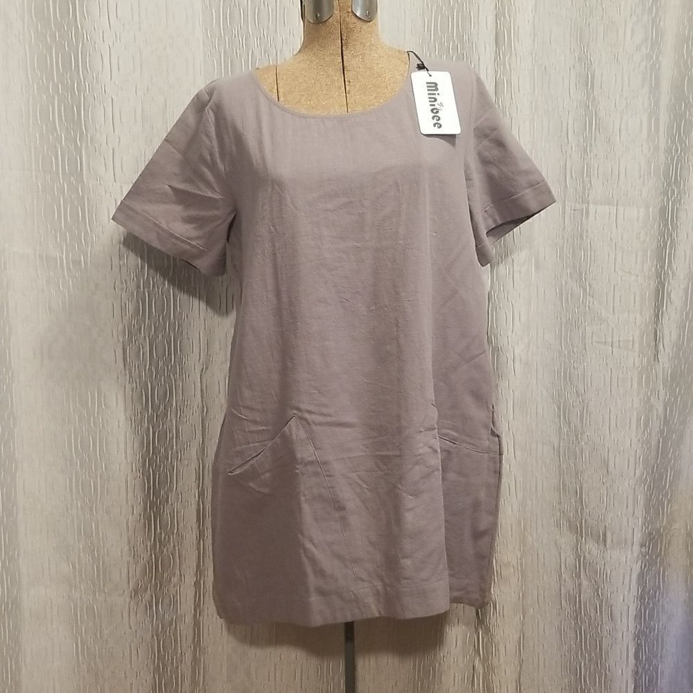 MiniBee Oversized Midi Dress Medium gray
